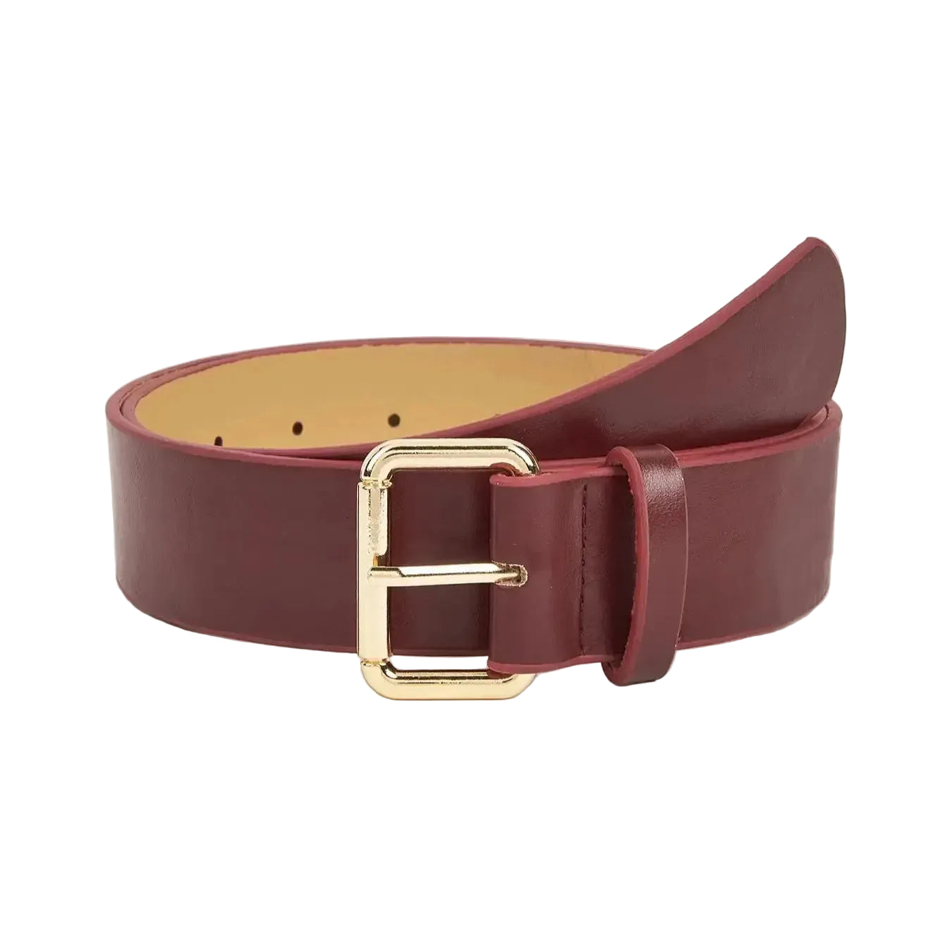Ceinture en cuir imprimé léopard pour femme – Boucle Ardillon simple